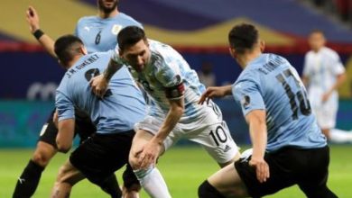 Leo Messi en las eliminatorias paasadas frente a Uruguay