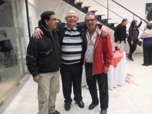 Luis Darío Molodezky con Miguel Encina y Marcos Cima